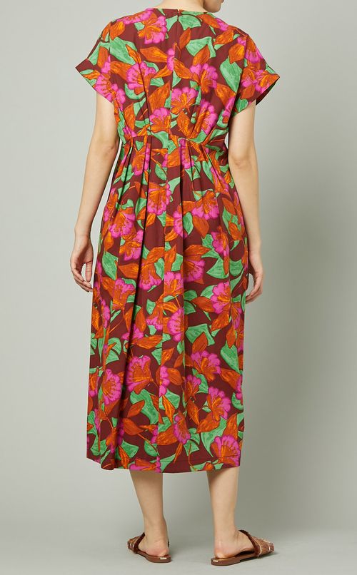 フラワープリントワンピース