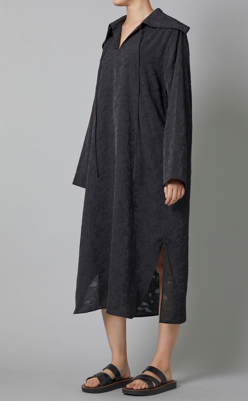 ジャガードセーラーカラーワンピース