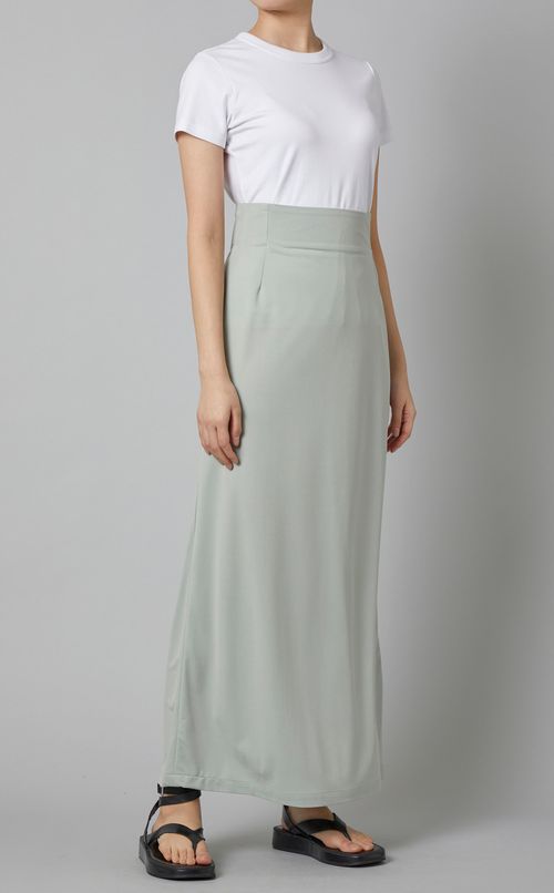 ジャージーストレートロングスカート