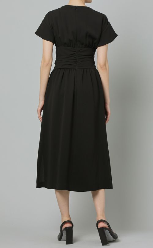 レースアップベルトワンピース