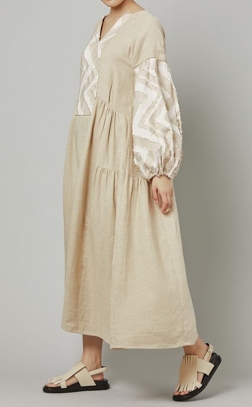 カットジャガードワンピース