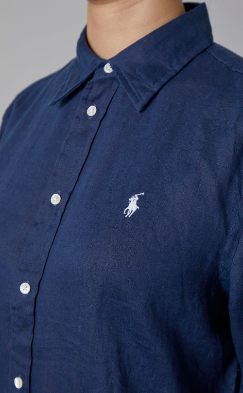 ボタンフロントシャツ