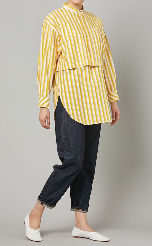 3WAYストライプシャツ