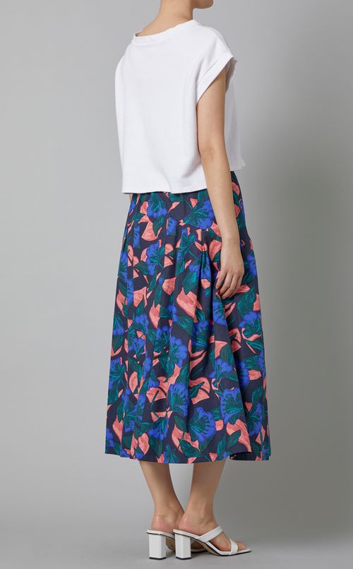フラワープリントフレアスカート