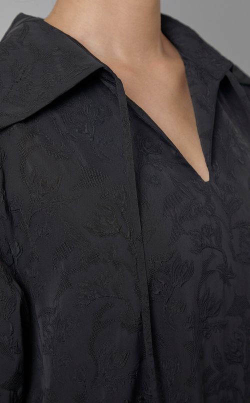 ジャガードセーラーカラーワンピース