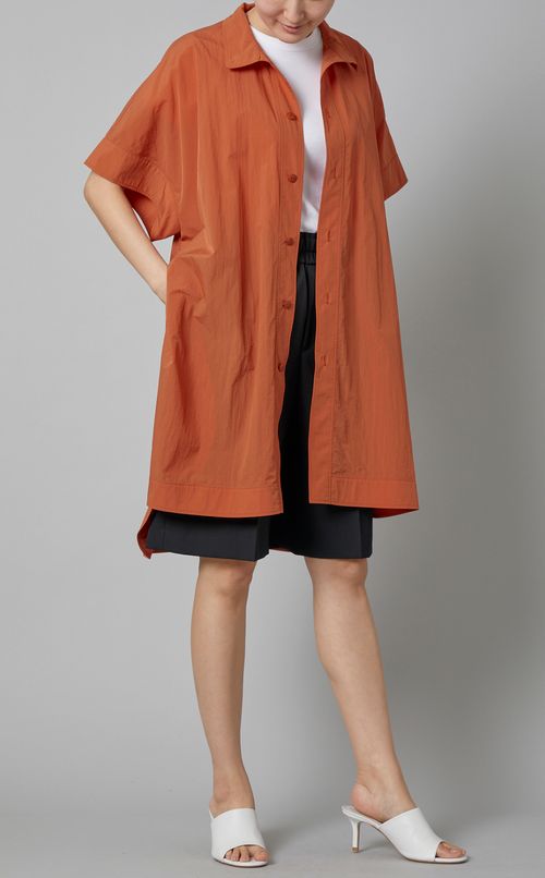 スタンドネックビッグポンチョ