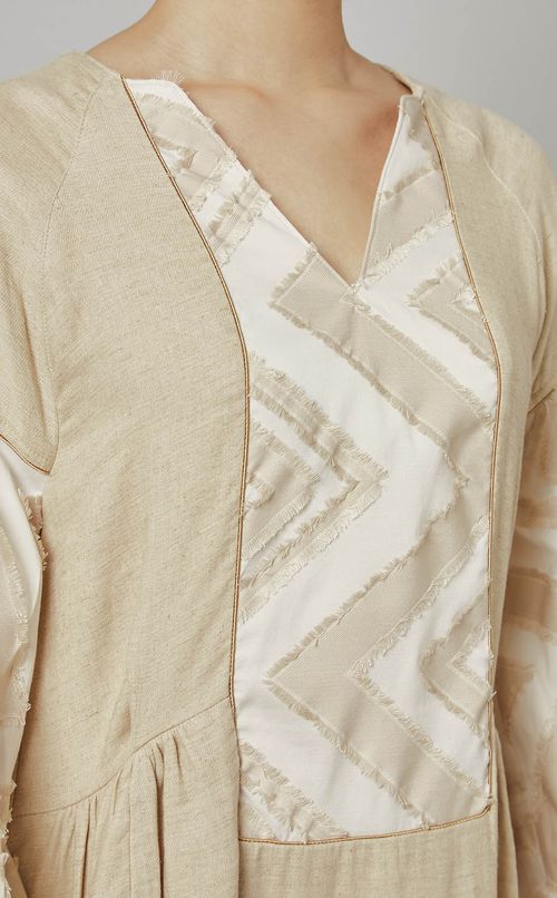 カットジャガードワンピース