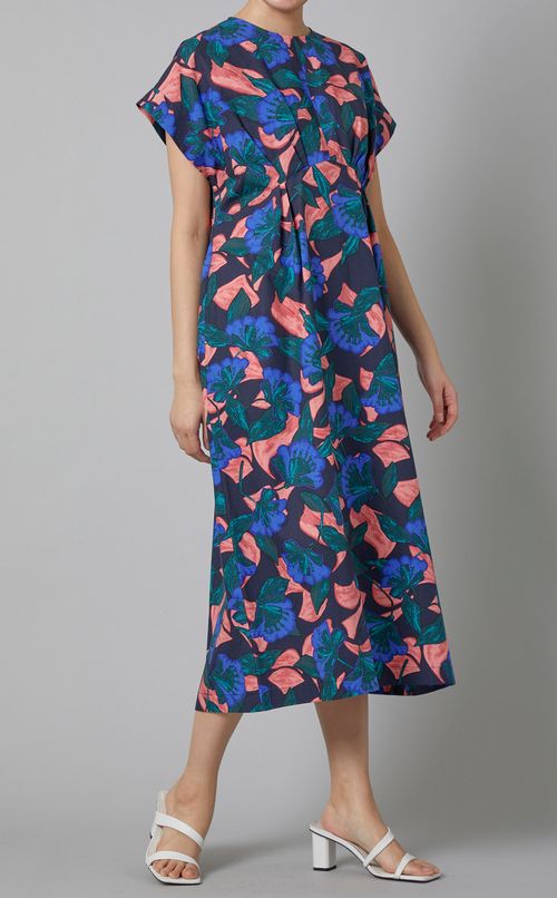 フラワープリントワンピース