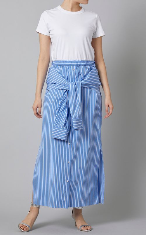 2WAYフロントボタンスカート