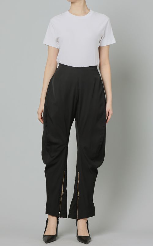 ファスナーデザイントラウザーパンツ