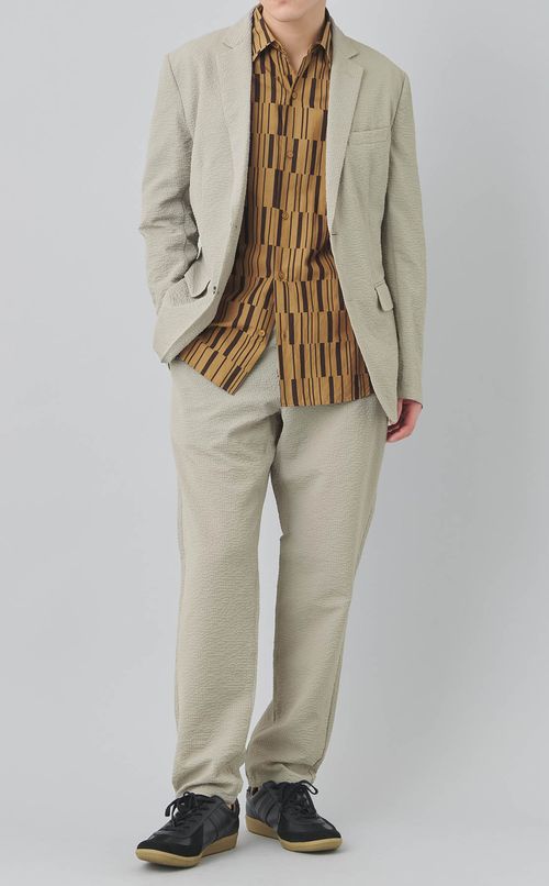 ストライプレイヤーロングスリーブシャツ