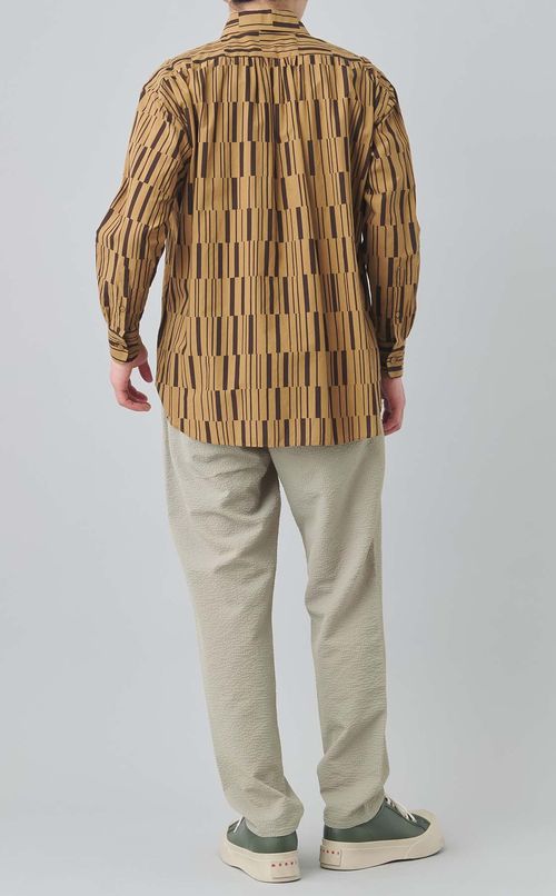 ストライプレイヤーロングスリーブシャツ