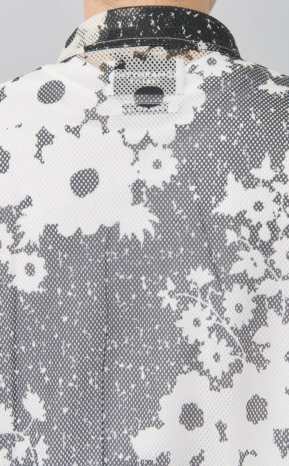 フローラルジップメッシュブルゾン