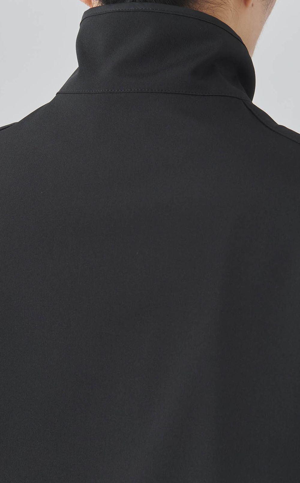 ポプリンジップアップベスト