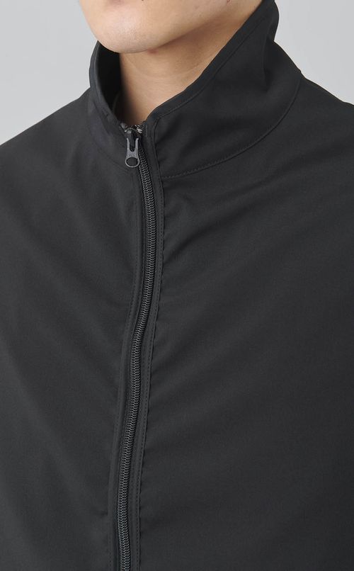 ポプリンジップアップベスト