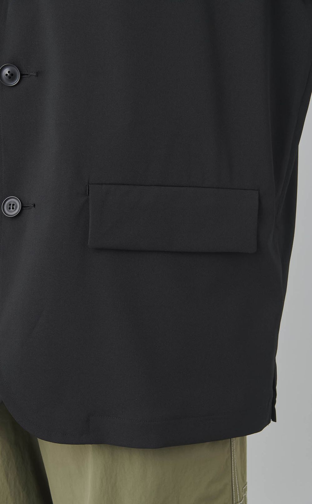 ポプリン3ボタンジャケット