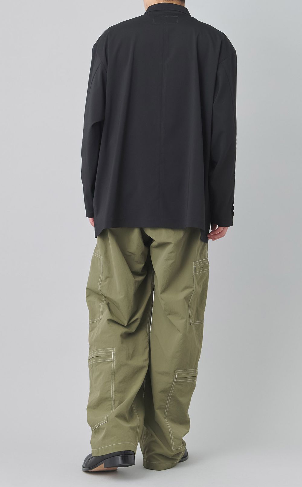 ポプリン3ボタンジャケット