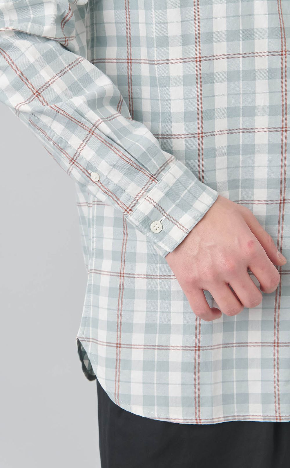 タータンチェックツイルシャツ