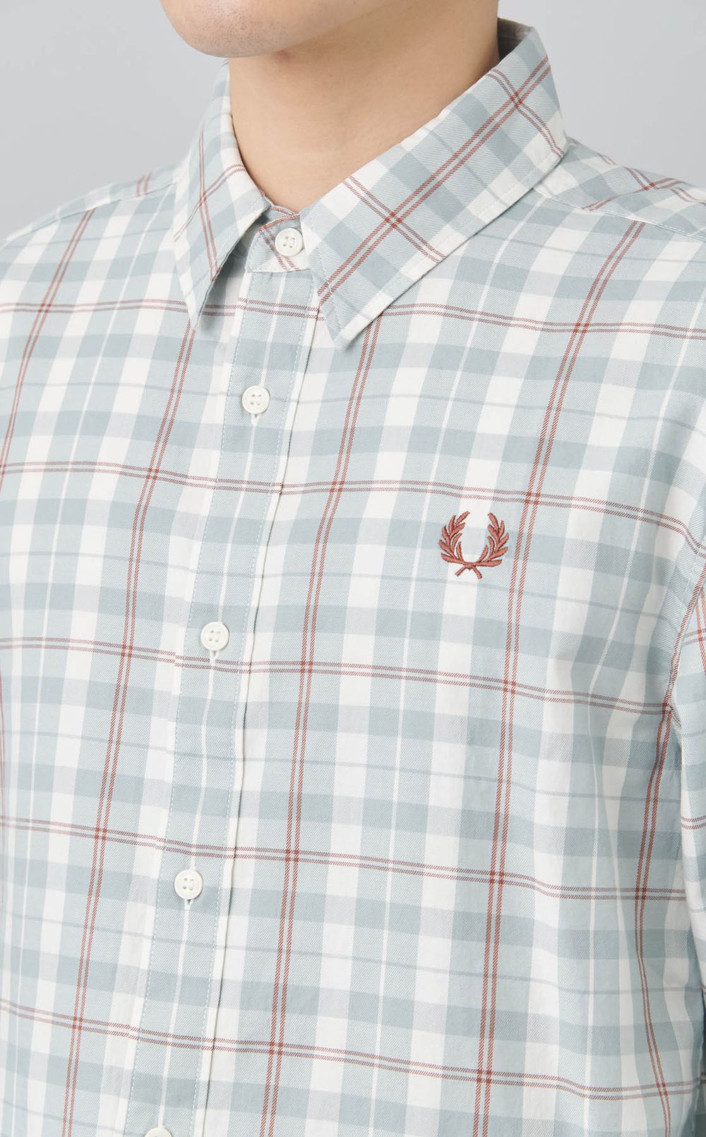 タータンチェックツイルシャツ