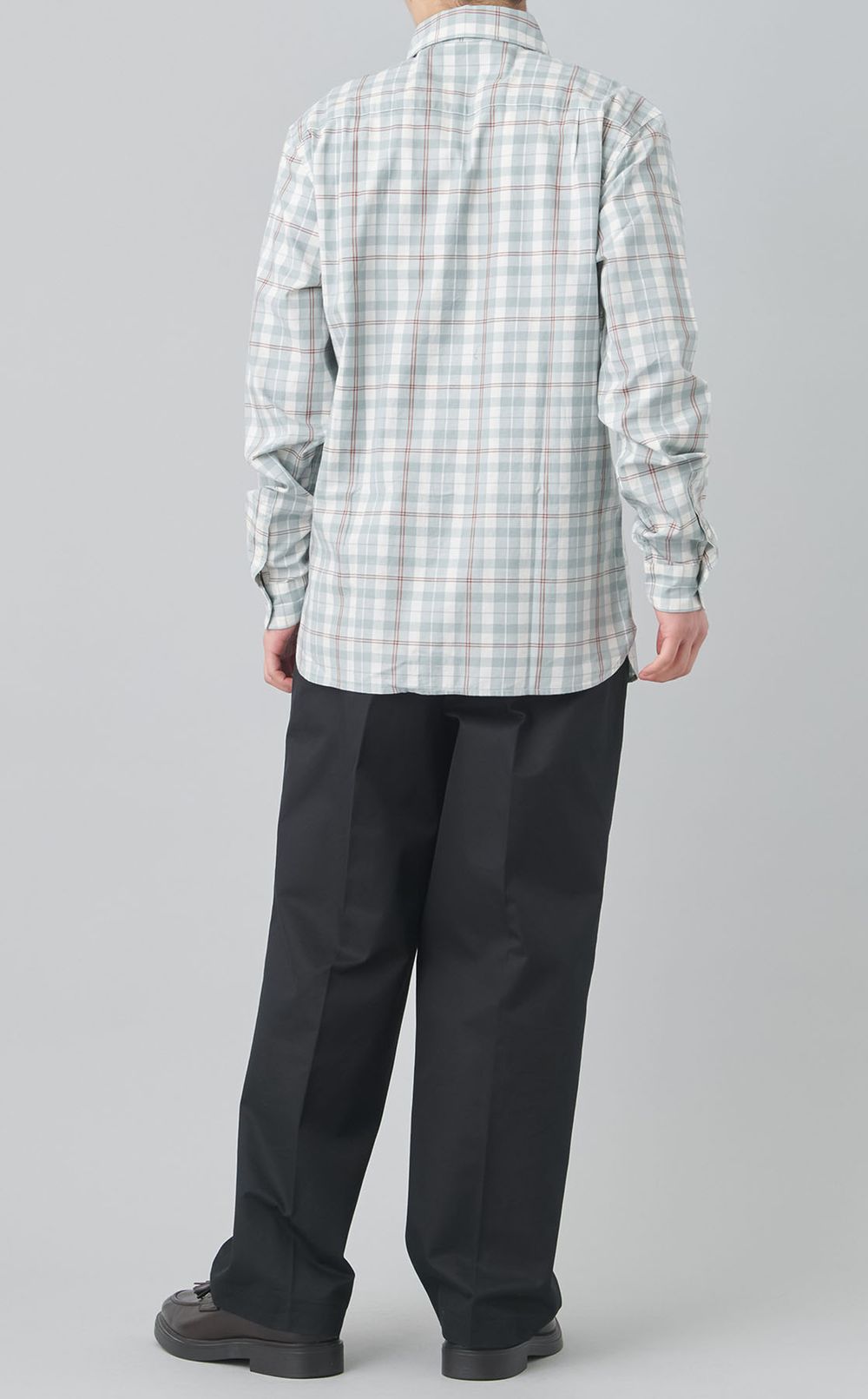 タータンチェックツイルシャツ