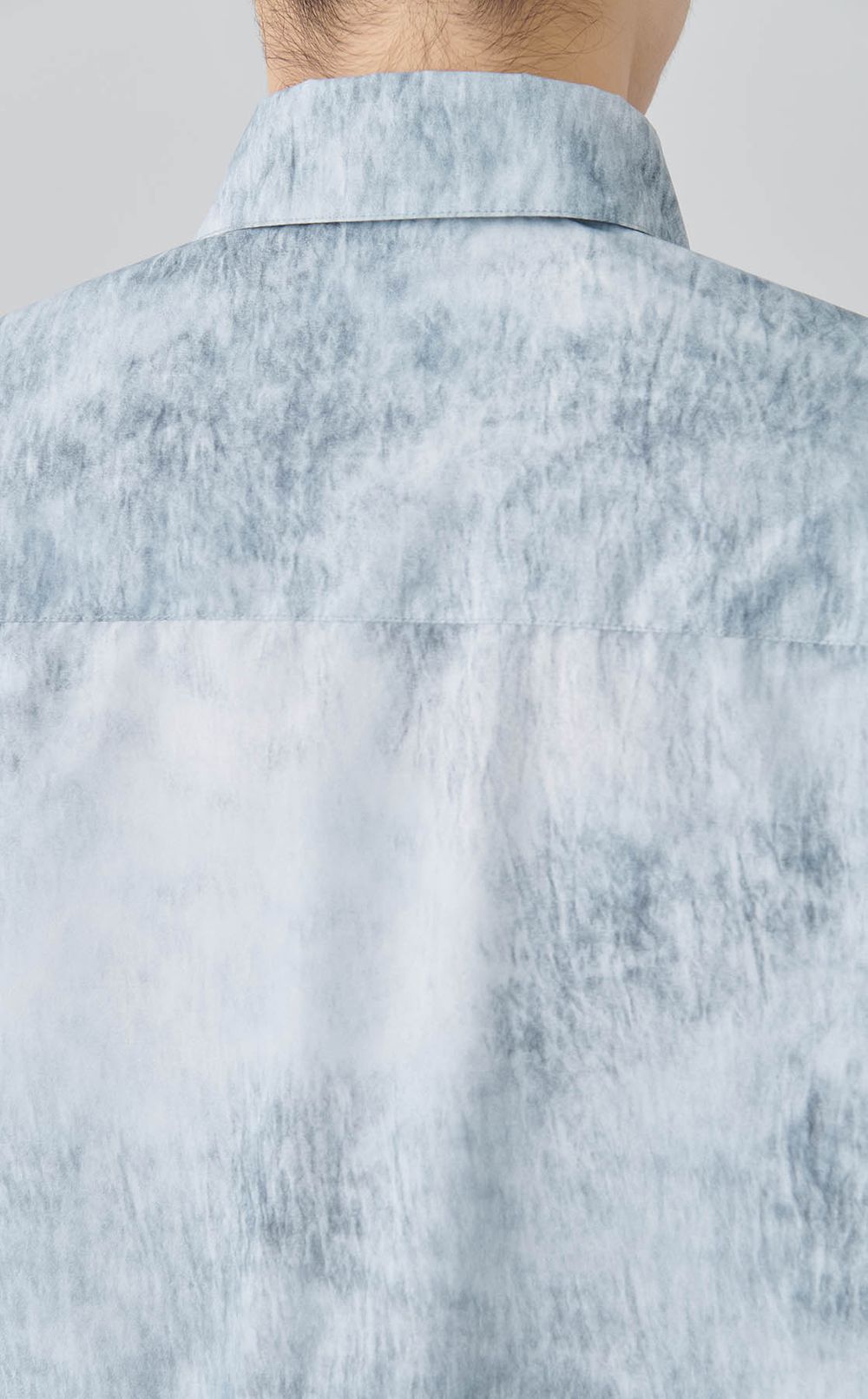 プリントタフタショートスリーブシャツ