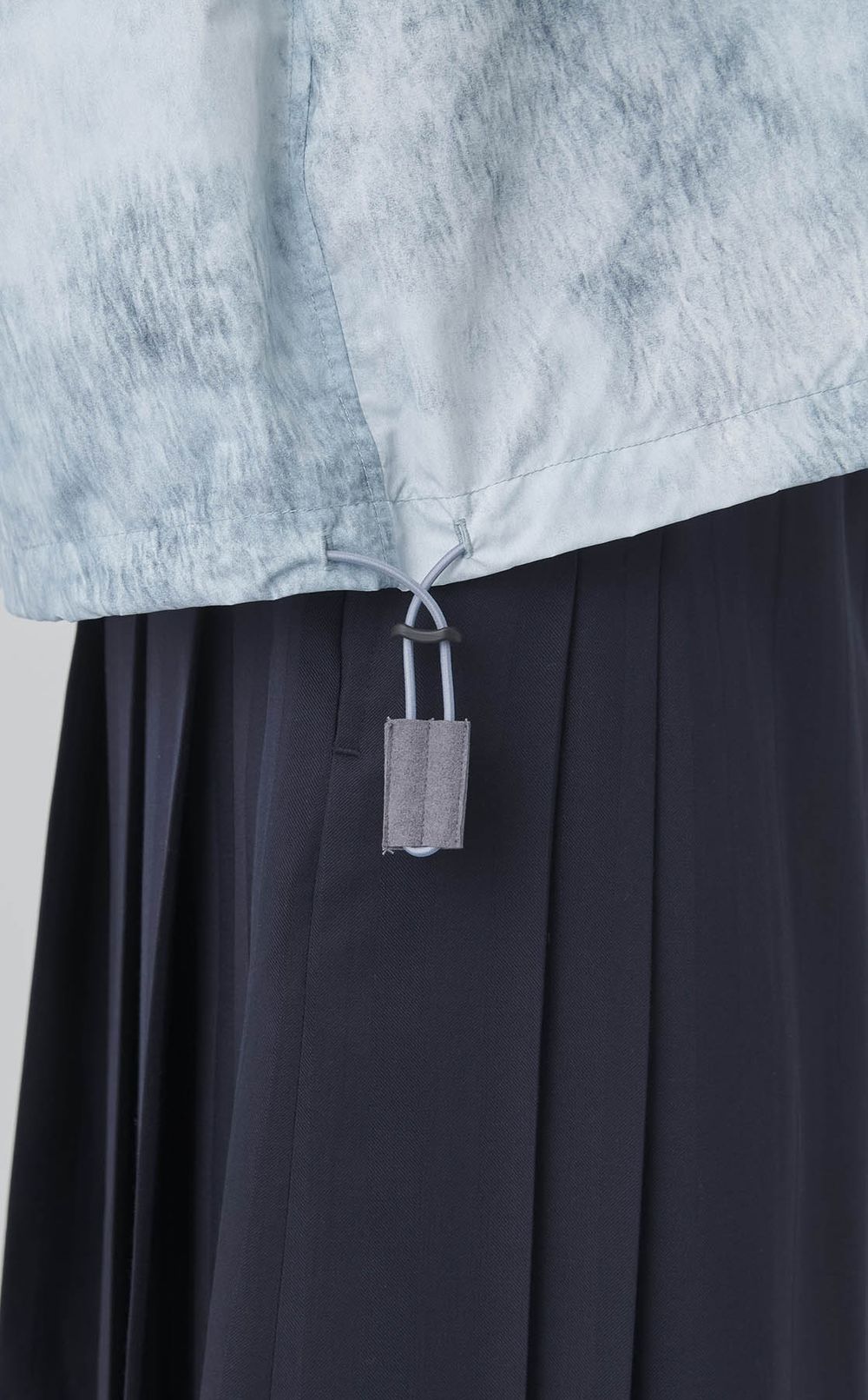 プリントタフタショートスリーブシャツ