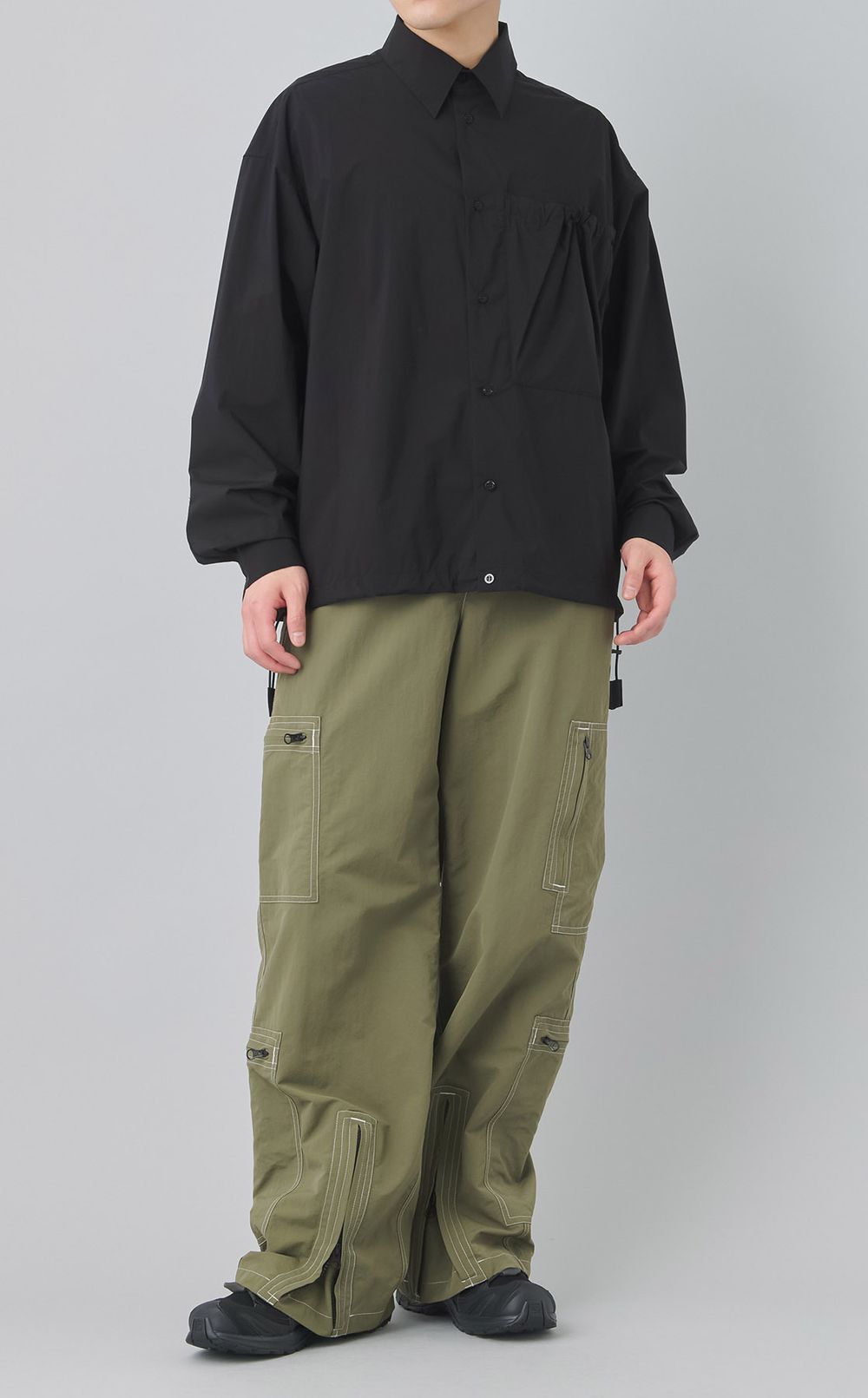 ストレッチタフタロングスリーブシャツ