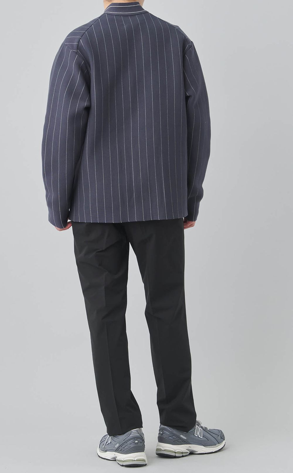 ストライプVネックカーディガン