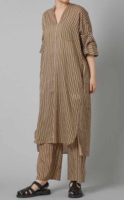 コットンツイストスリーブワンピース