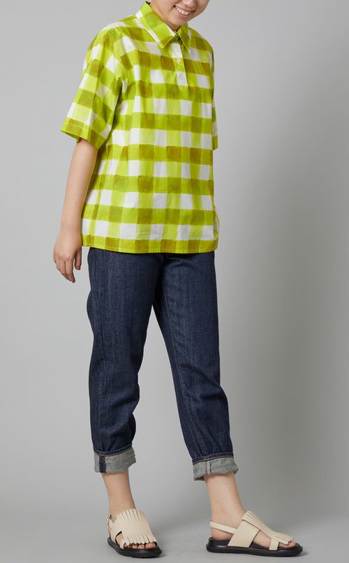 ビッグギンガムショートスリーブシャツ