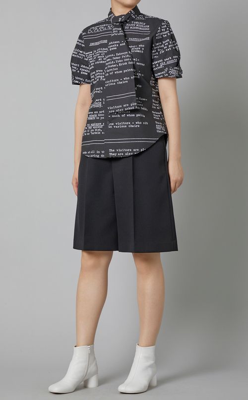 タイプライタープリントシャツ