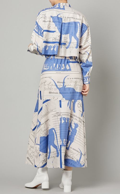 シルエットプリントショートシャツ