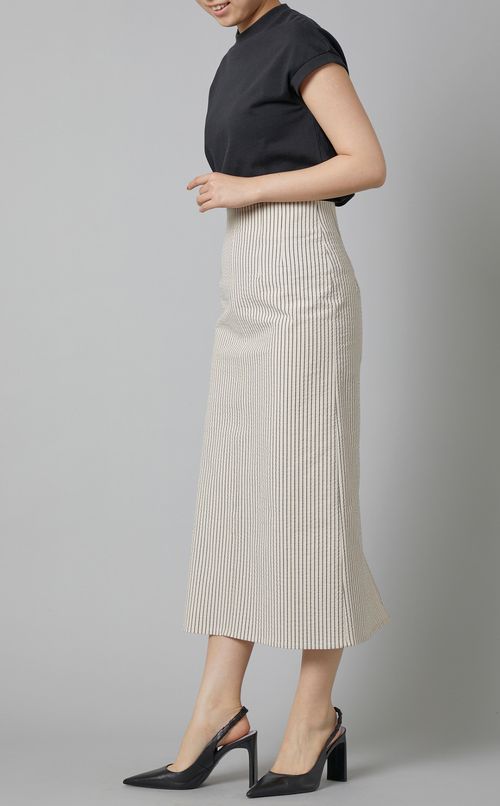 サッカーストライプハイウエストスカート