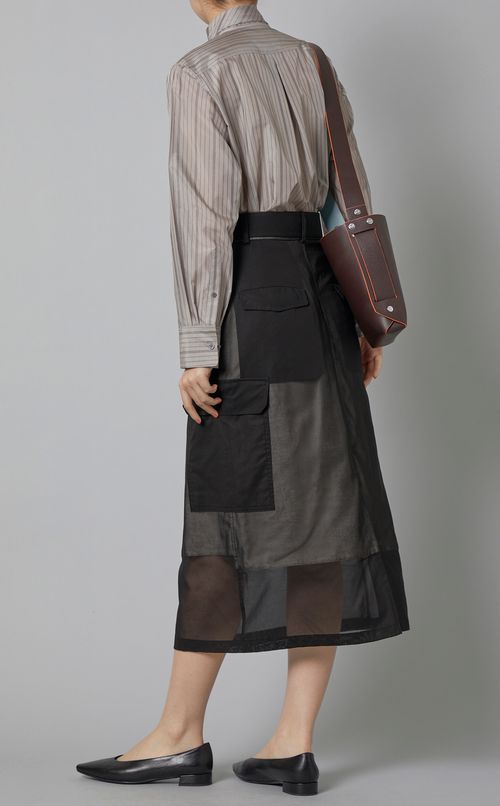 ストライプボウタイシャツ