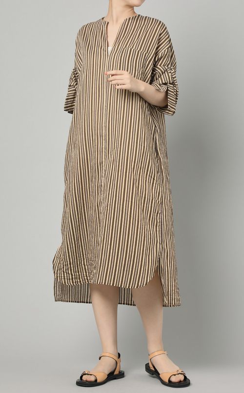 コットンツイストスリーブワンピース