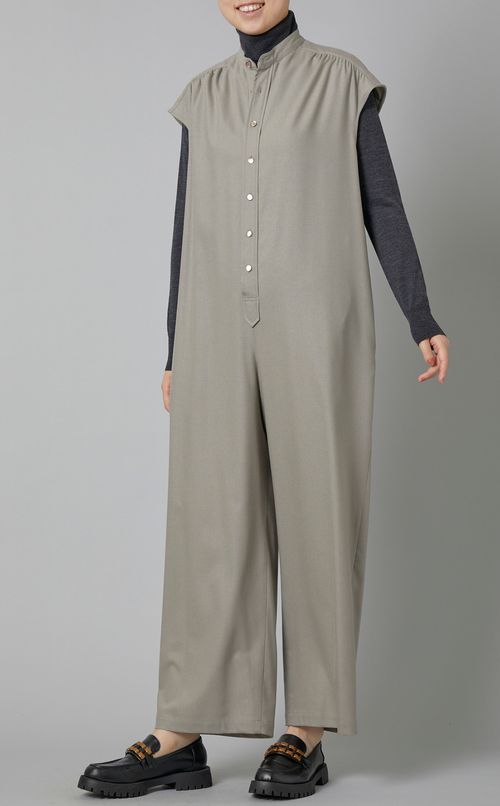 ノースリーブコンビネゾン