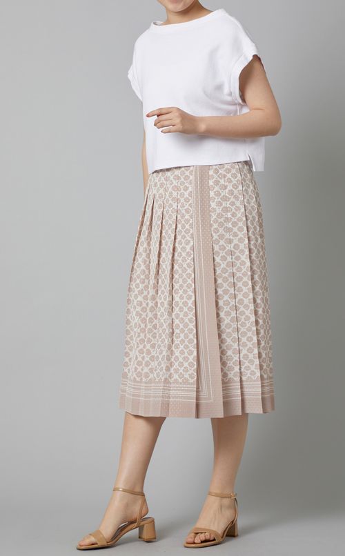 ジオメトリックプリントスカート