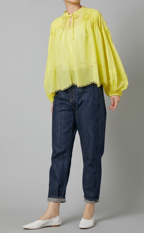 コットンローンブラウス