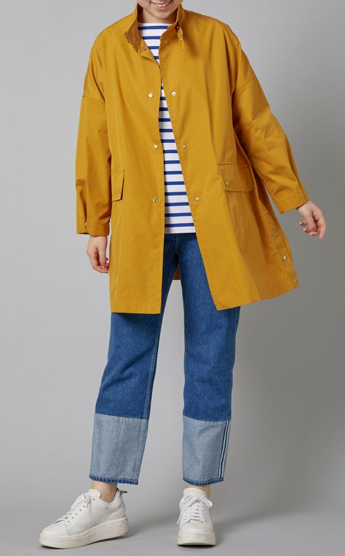 スタンドネックAラインコート