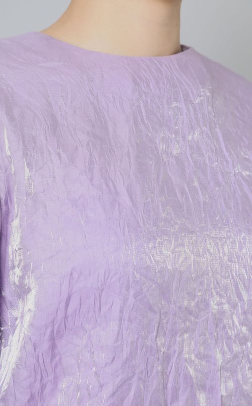 ワッシャーショートスリーブブラウス