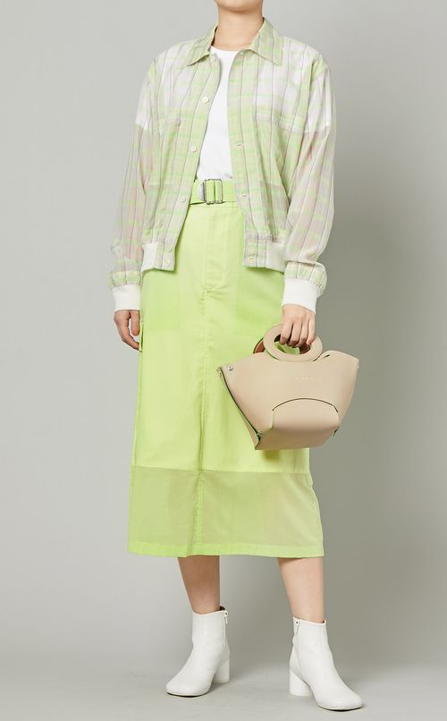 シアーレイヤードミリタリースカート