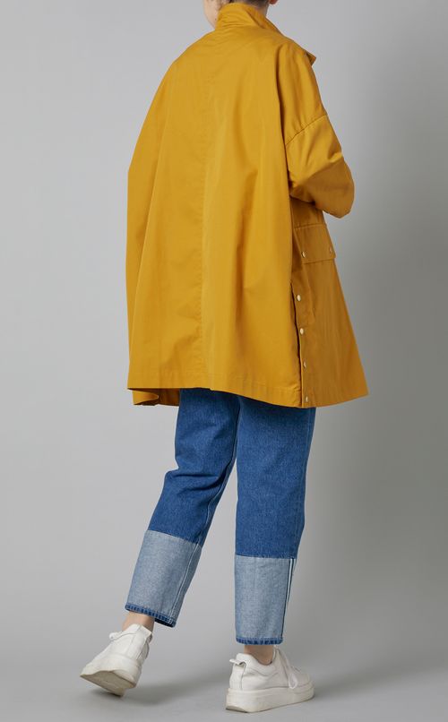 スタンドネックAラインコート