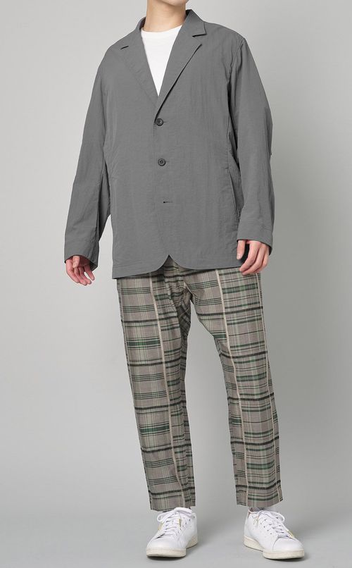 ナイロンラペルジャケット