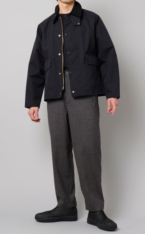 チェックウールパンツ