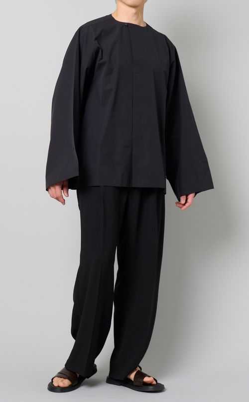 サイドベルトワイドトラウザーズ