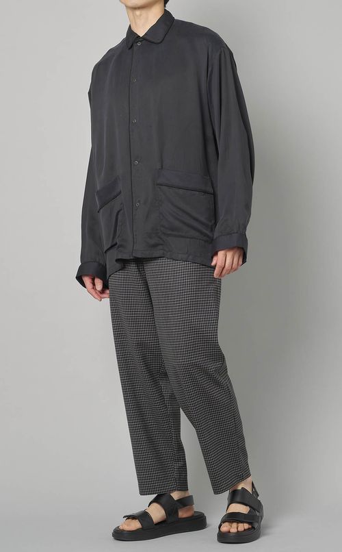 チェックウールパンツ