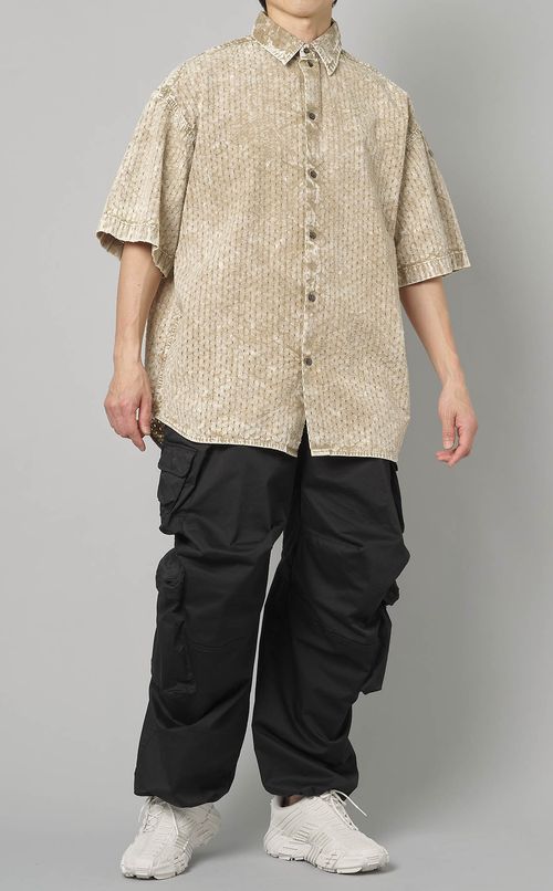 ドットカットレースビッグシャツ