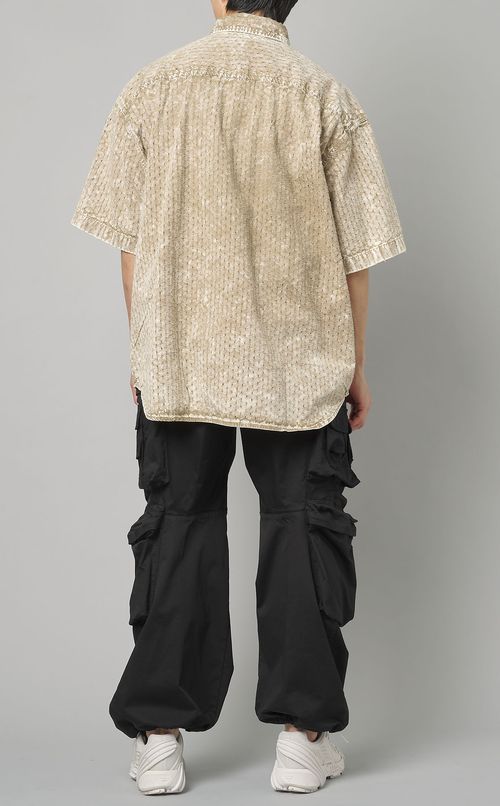 ドットカットレースビッグシャツ