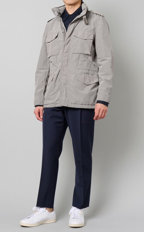 コットンポプリンシャツジャケット