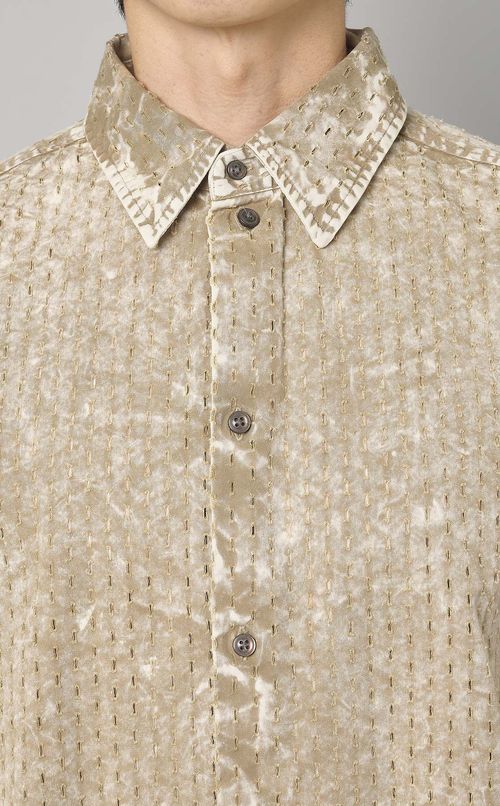 ドットカットレースビッグシャツ